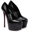 Christian Louboutin Women's Dolly Leather 160 Platform Pumps In Black