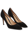 Gianvito Rossi Gianvito 105 Pointed Toe Pumps In Black Leather