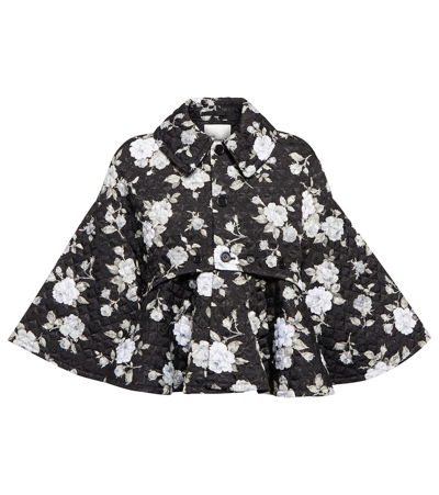 Noir Kei Ninomiya Floral Quilted Jacket In Black