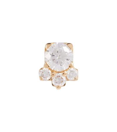 Sophie Bille Brahe River Trois 18-karat Gold Diamond Single Earring In 18k, Yellow