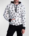 Karl Lagerfeld Armour Karl Cotton Hoodie In Wht/black