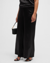 GABRIELLA ROSSETTI SOFIA WIDE-LEG SILK PALAZZO PANTS