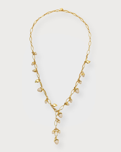 Tamara Comolli 18k Mikado Diamond Pave Acorn Y-necklace, 56cm