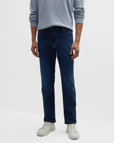 Ag Everett Stretch Slim-straight Jeans In Blue