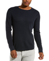 Vince Regular Fit Long Sleeve Thermal Top In Blue