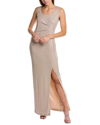 ADRIANNA PAPELL SHIMMERING MAXI DRESS