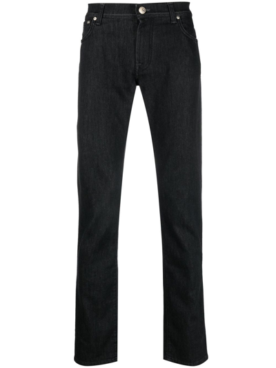 Corneliani Slim-cut 5-pocket Jeans In Black