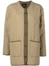 Rails Elin Oversize Quilted Jacket In Brown