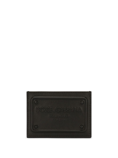 DOLCE & GABBANA DG-LOGO EMBOSSED CARD HOLDER