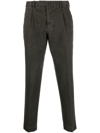 Dell'oglio Off-centre Fastening Chino Trousers In Green