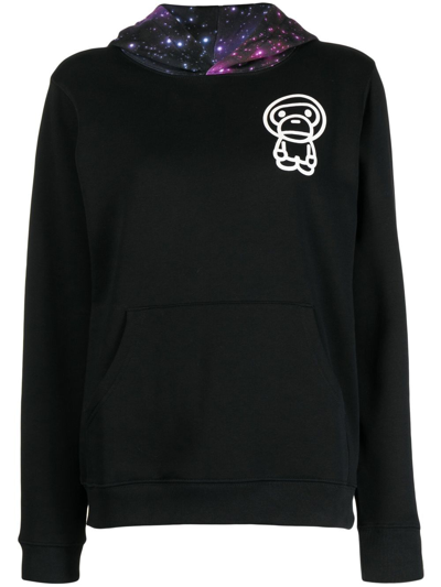 *baby Milo® Store By *a Bathing Ape® Graphic-print Pullover Hoodie In Black