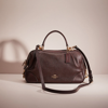 Coach Restored Lane Satchel In Gold/oxblood