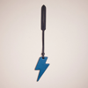 Coach Remade Lightning Bolt Bag Charm In Blue/multi