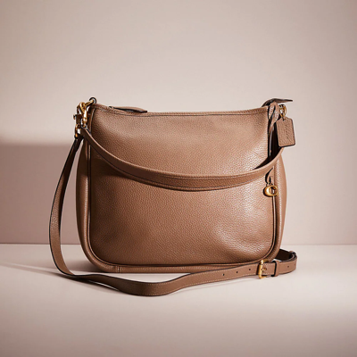 Coach Restored Cary Shoulder Bag In Brass/dark Stone