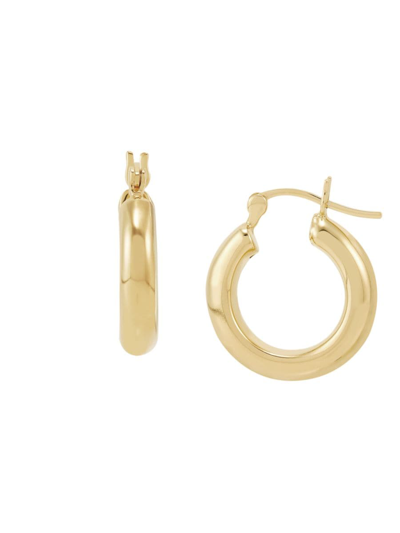 Saks Fifth Avenue Women's 14k Yellow Goldplated Silver Tube Huggie Earrings