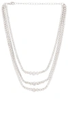 AMBER SCEATS X REVOLVE TENNIS PAVE NECKLACE SET