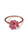 AS29 18KT ROSE GOLD BLOOM SAPPHIRE RING