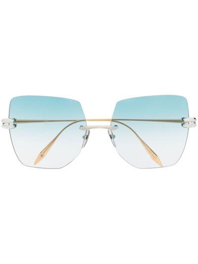 Dita Eyewear Square Frame Sunglasses In Gold