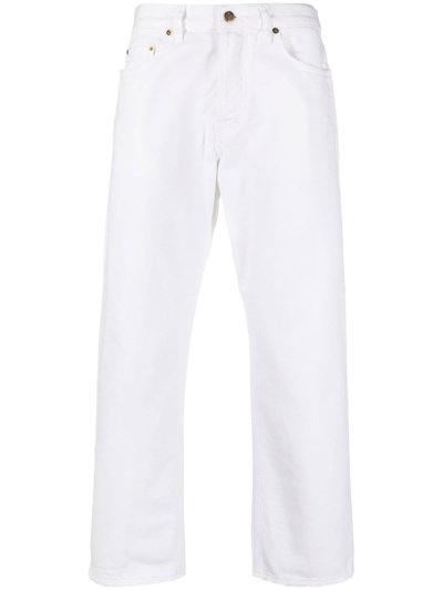 Golden Goose Straight-leg White Jeans With Five-pocket Design