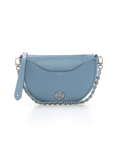 Michael Kors Dover Half Moon Shaped Bag Sky Blue  Woman