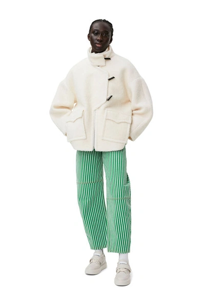 GANNI IVORY BOUCLE JACKET