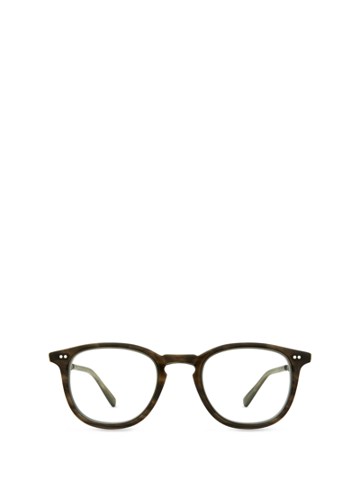 Mr Leight Mr. Leight Eyeglasses In Matte Olive Laminate-pewter