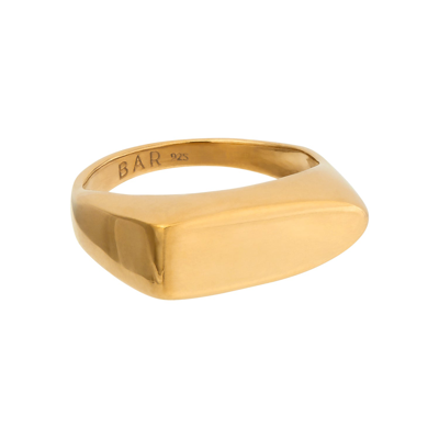 Bar Jewellery Lark Signet Ring In Gold