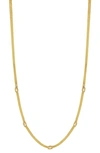 Bony Levy Gemstone Herringbone Chain Necklace In 18k Yellow Gold - Citrin