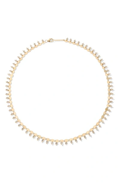 Lana Nude Solo Diamond Collar Necklace In Yellow Gold