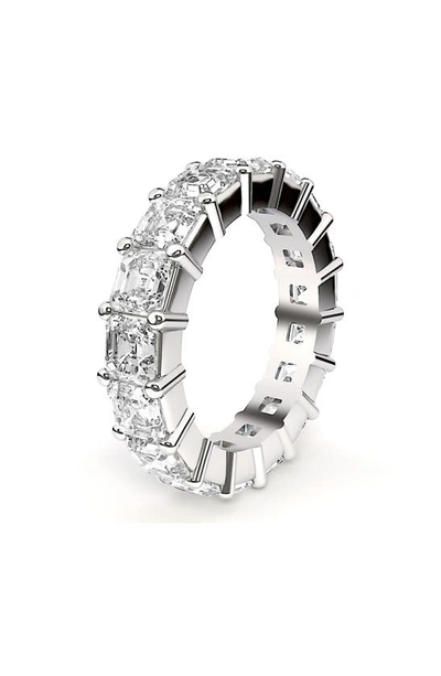 Hautecarat Lab Created Diamond Eternity Ring In 18k White Gold