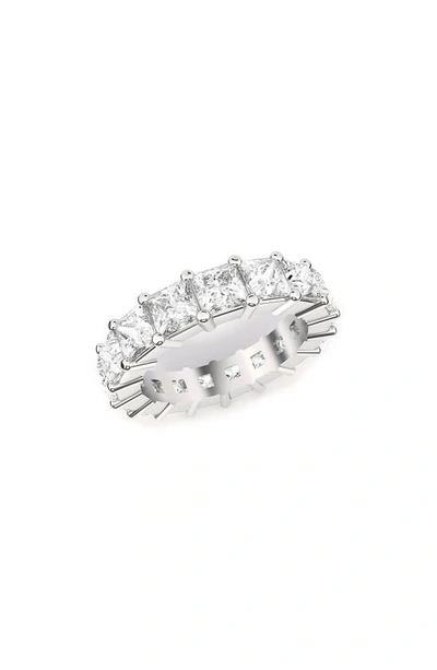 Hautecarat Lab Created Diamond Eternity Ring In 18k White Gold
