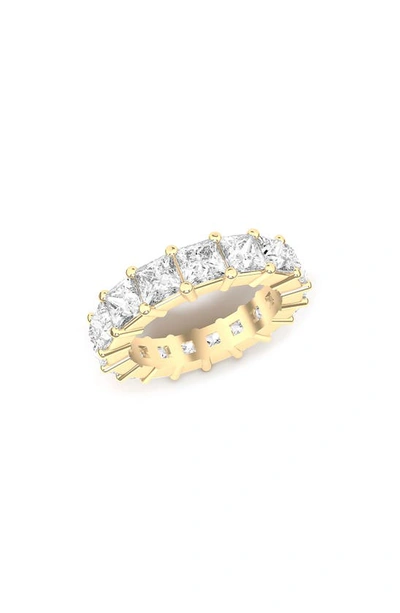 Hautecarat Lab Created Diamond Eternity Ring In 18k Yellow Gold