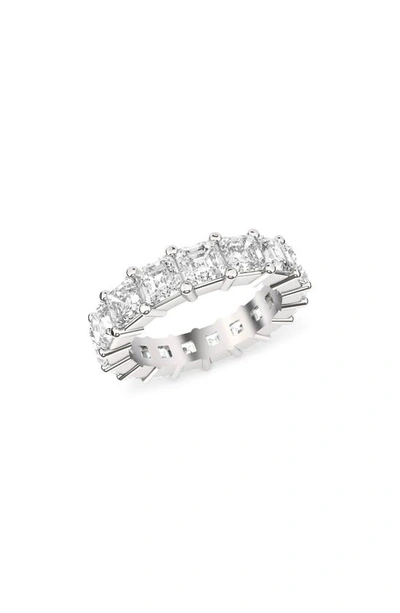 Hautecarat Lab Created Diamond Eternity Ring In 18k White Gold