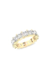 Hautecarat Lab Created Diamond Eternity Ring In 18k Yellow Gold