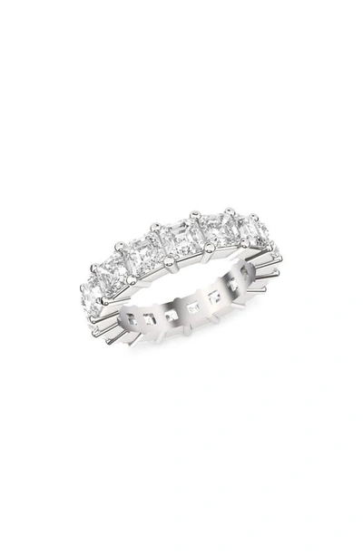 Hautecarat Lab Created Diamond Eternity Ring In 18k White Gold