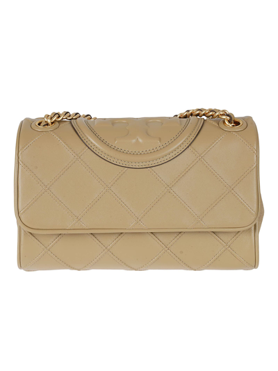 Tory Burch Fleming Soft Small Convertible Shoulder Bag In Beige