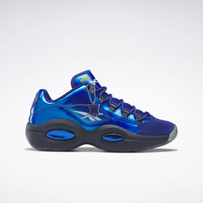 Reebok X Panini Question Low Sneakers "rookie Signature Prizm" In Classic Cobalt/collegiate Navy/ftwr White
