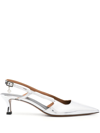 Maje Pointed Toe Pumps In Grey