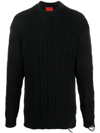 A BETTER MISTAKE CABLE-KNIT JUMPER