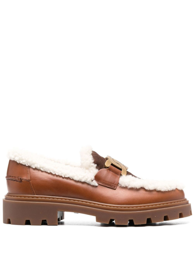 Tod's Kate Horsebit-detail Loafers In Brown