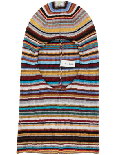 Paul Smith Multicolor Signature Stripe Balaclava