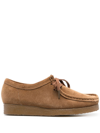 Clarks Suede Lace-up Oxford Shoes In Brown