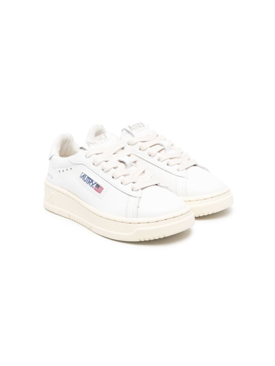 Autry Kids' Low-top Lace-up Trainers In White White