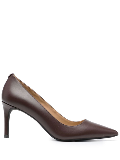 Michael Kors Decollete 80mm Pumps In Brown