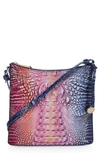 Brahmin Katie Croc Embossed Leather Crossbody Bag In Visionary