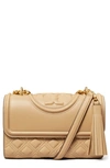 Tory Burch Fleming Convertible Shoulder Bag In Nude & Neutrals