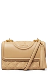 Tory Burch Fleming Convertible Shoulder Bag In Desert Dune