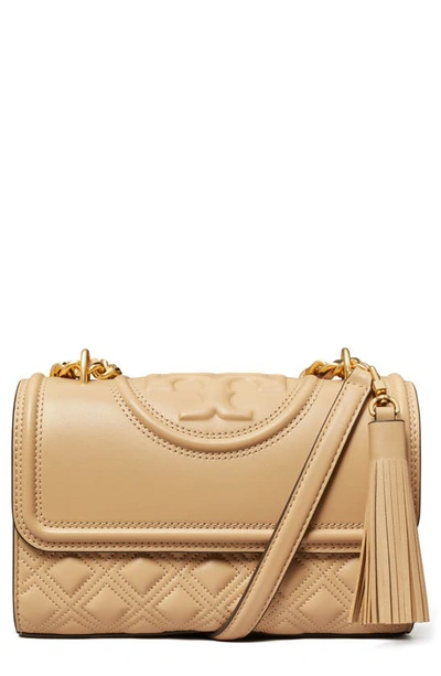 Tory Burch Fleming Convertible Shoulder Bag In Nude & Neutrals