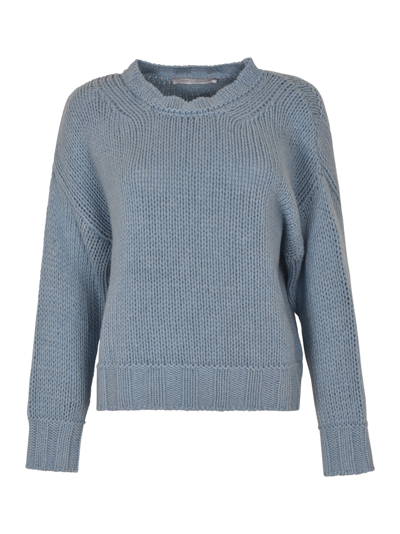 Saverio Palatella Rib Trim Woven Plain Sweater In Torrente