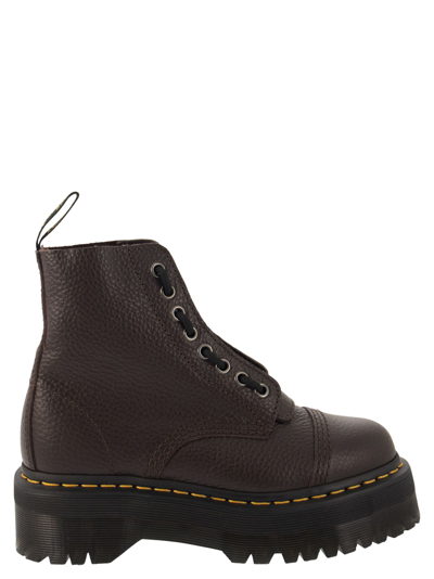 Dr. Martens' Sinclair - Ankle Boots With Platform In Burgundy